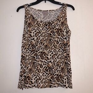 🐦Chico's sz 1 (med) Animal Print Top